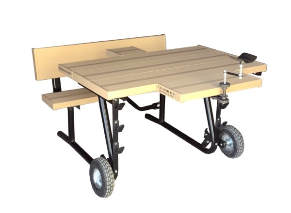 Table extension design with front wheels